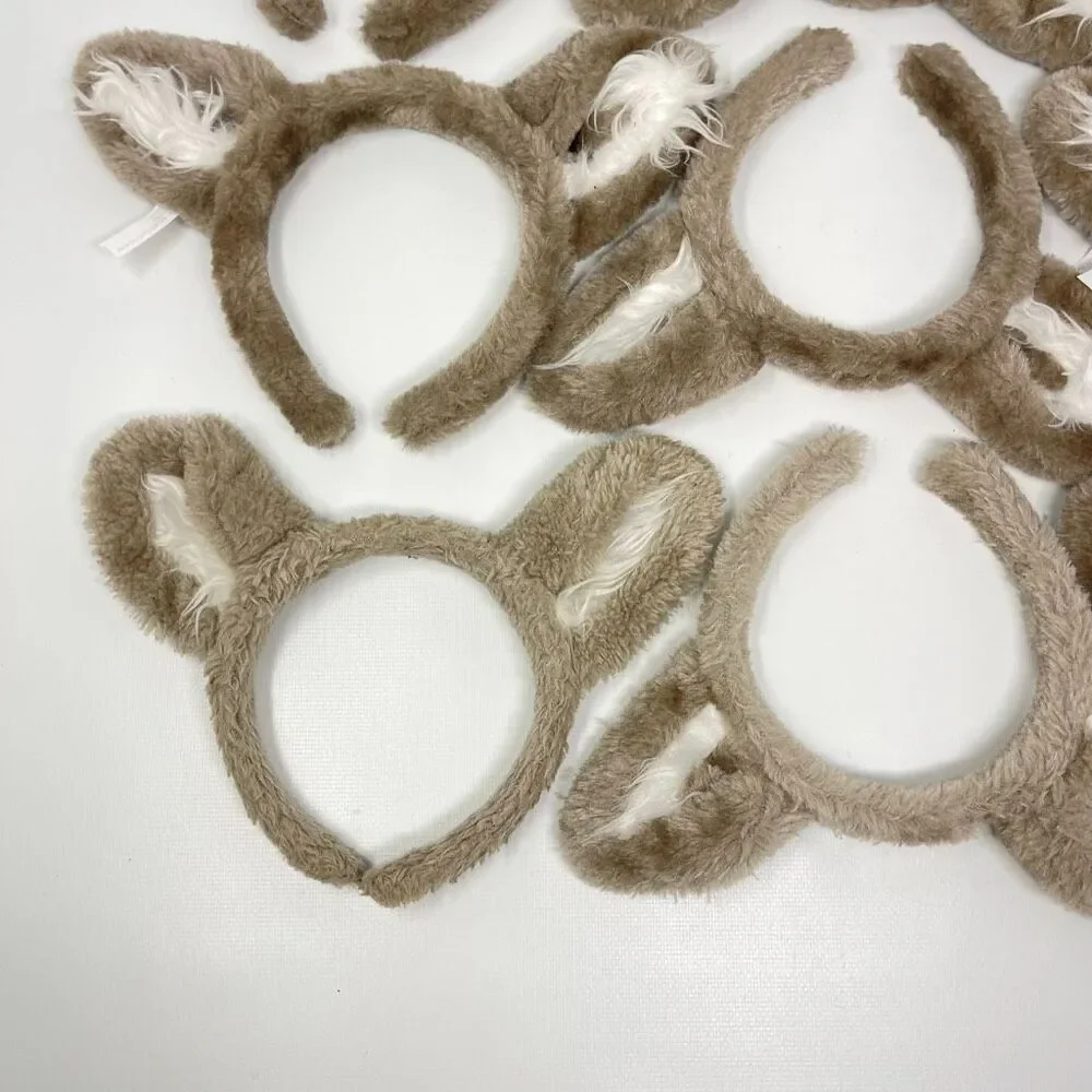 Great Wolf Lodge Wolf Ears Lot of 9 Headbands Gray Souvenir Wolfie Dress Up